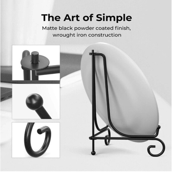 Adjustable Metal Easel Stands For Display Of Wallet Frame Plate Holder Utility - Picture 8 of 8